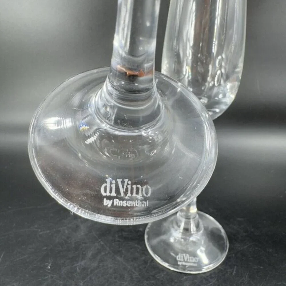 DeVino by Rosenthal Clear‎ Crystal Glasses Hand Blown Small Cups Barware Set 2